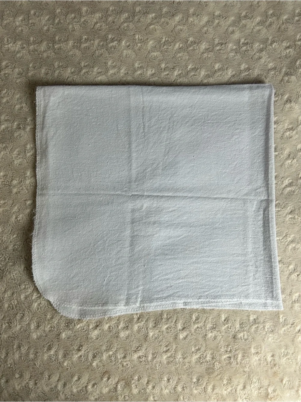 Mary Jane & Buster Solid Light Gray Baby Receiving Blanket Flannel Thin